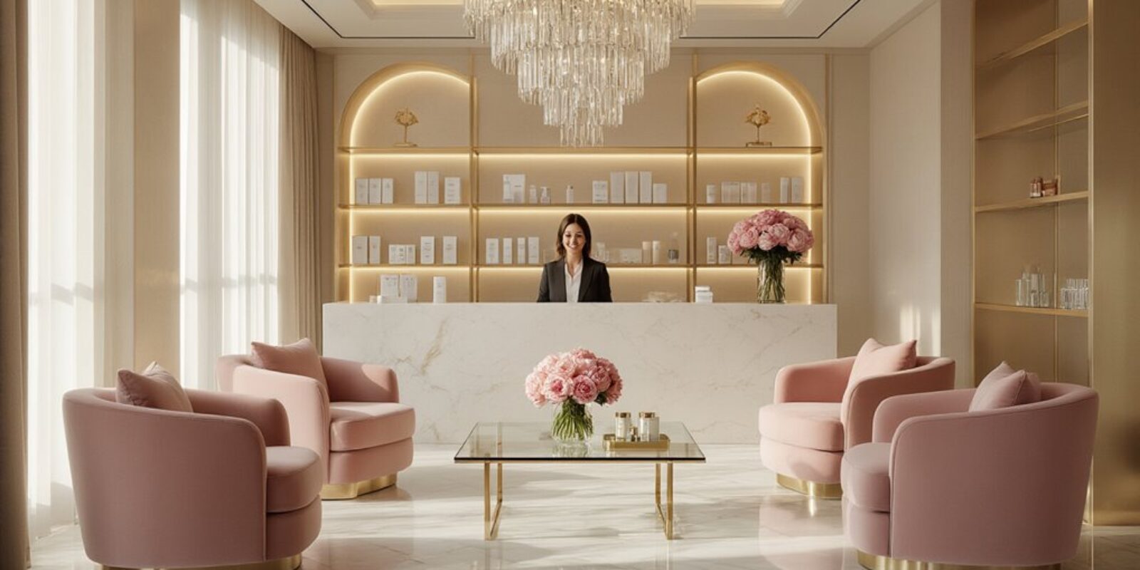 Einladende Atmosphäre im Salon