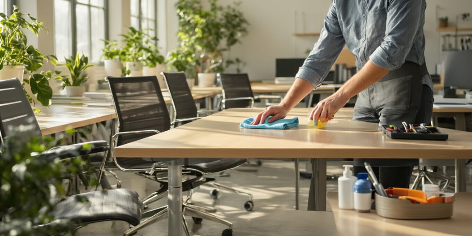 Vorbereitung gebrauchter Büromöbel