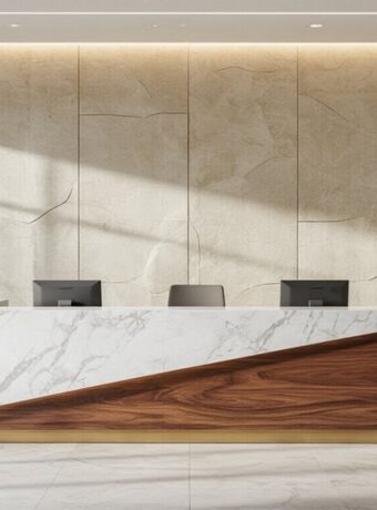 Empfangsbereich Markenidentität