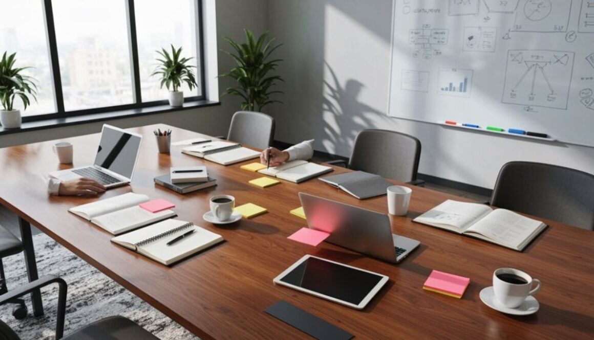 vielseitiges Treffen und Brainstorming
