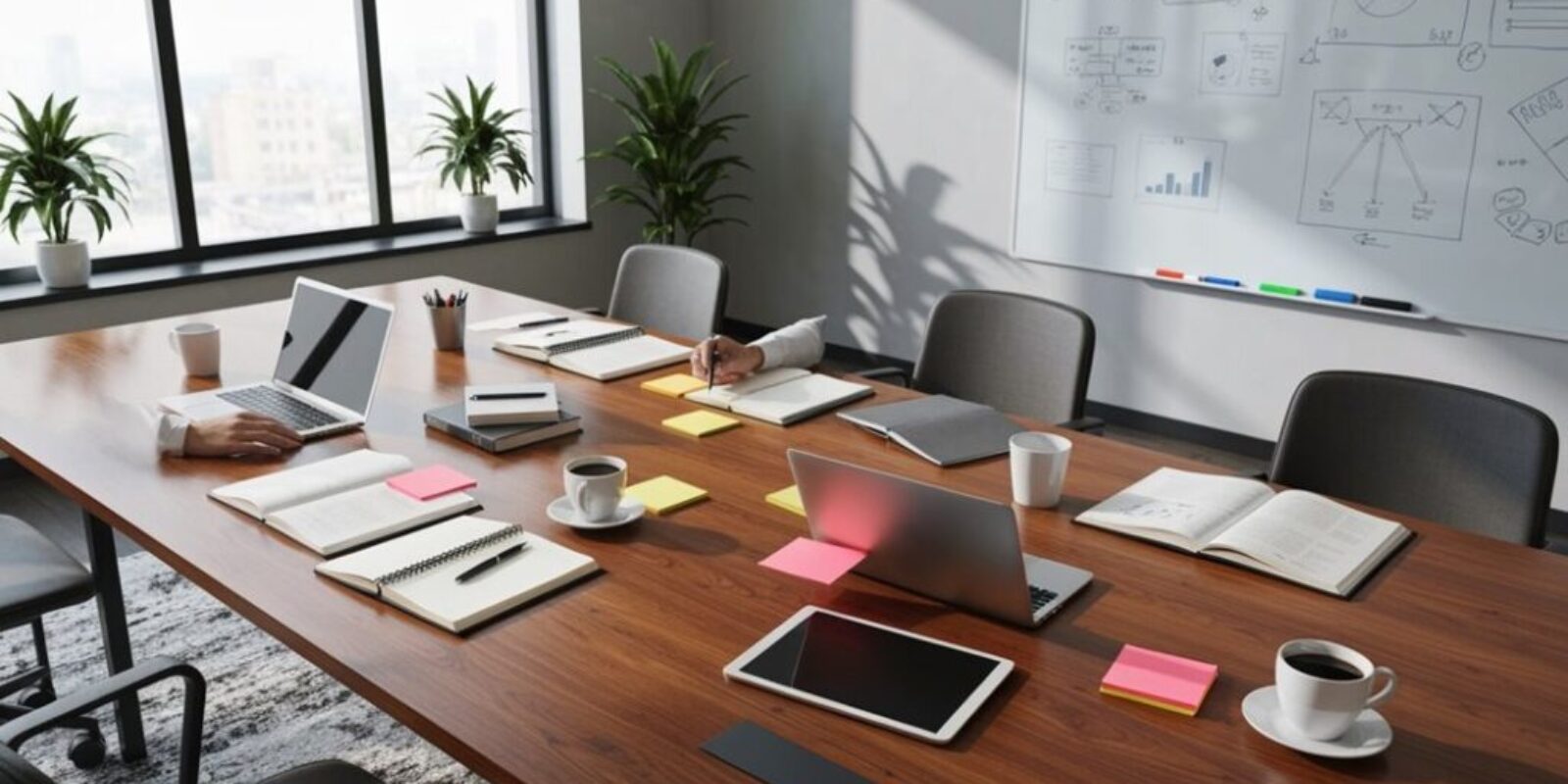 vielseitiges Treffen und Brainstorming