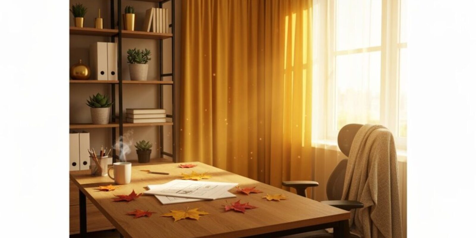 herbst-büroumgestaltungsinitiative