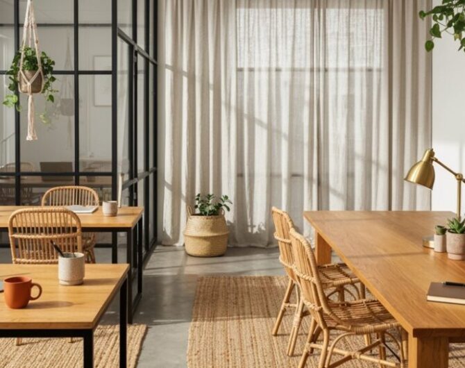 bohemianischer Stil in Arbeitsbereichen