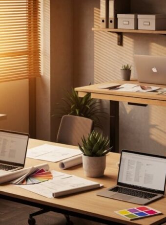 effizientes kleines Bürodesign