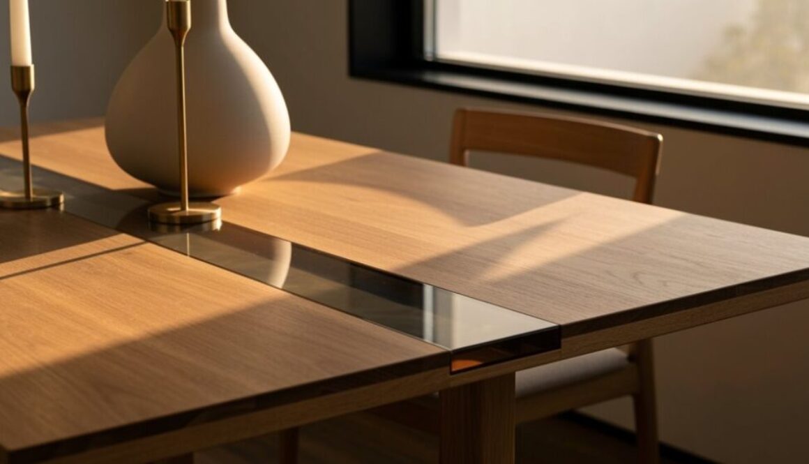 Licht- und Tischdesign-Interaktion