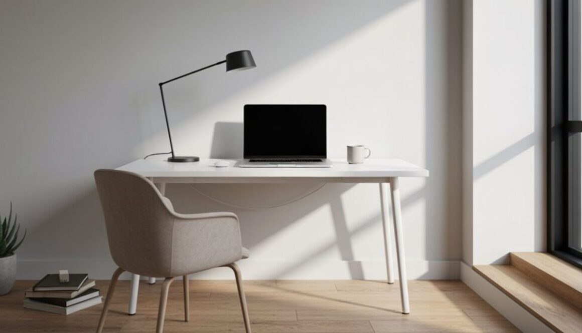 minimalistische Home-Office-Einrichtungen