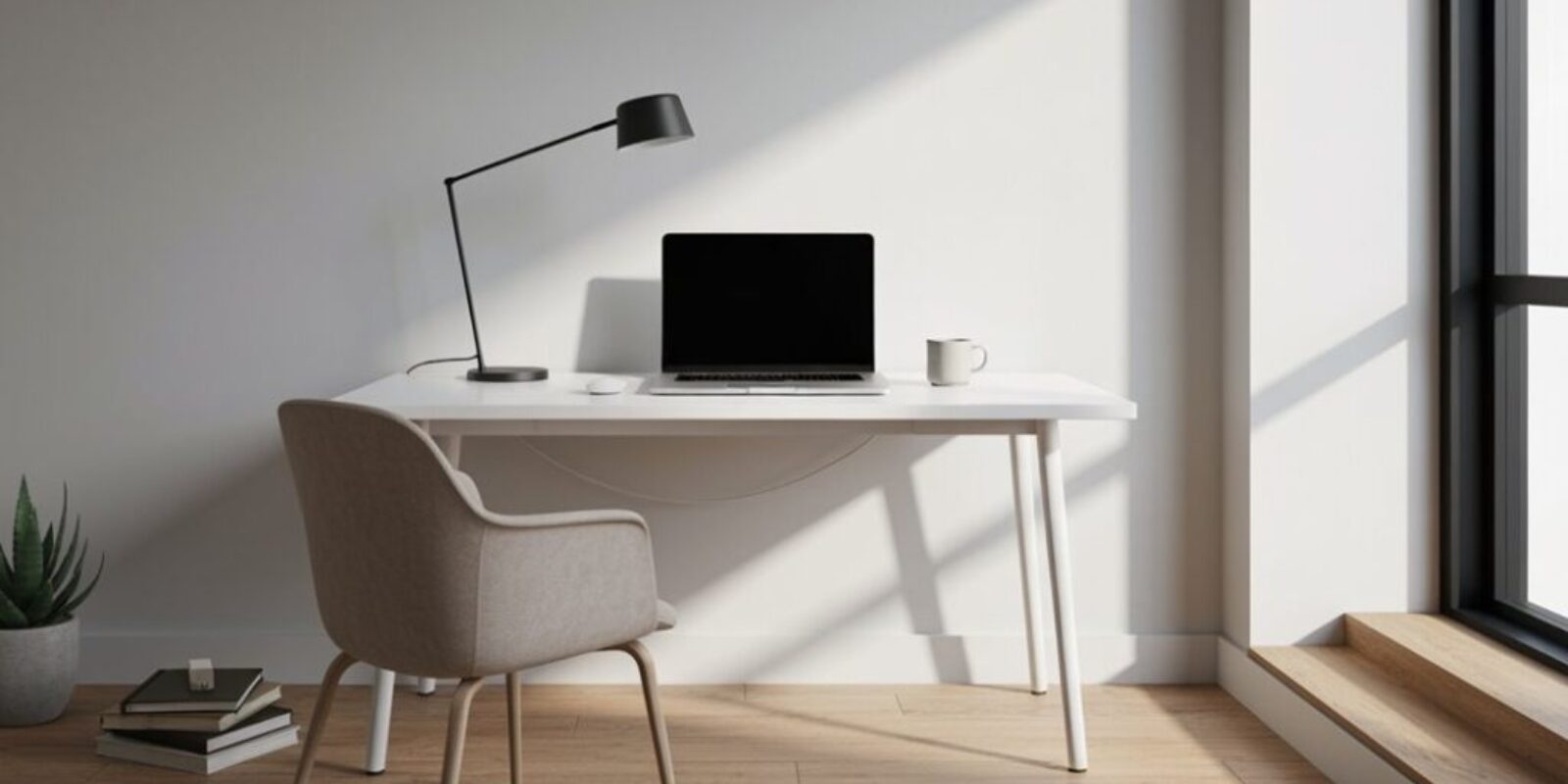 minimalistische Home-Office-Einrichtungen