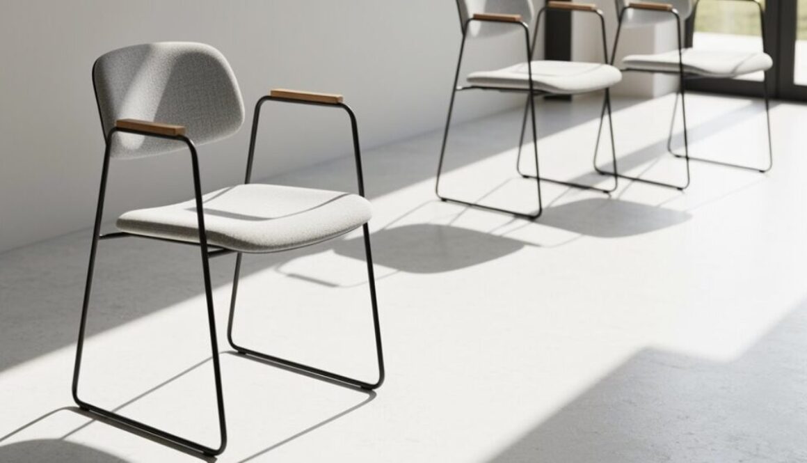 minimalistischer Bürostuhl-Entwurf