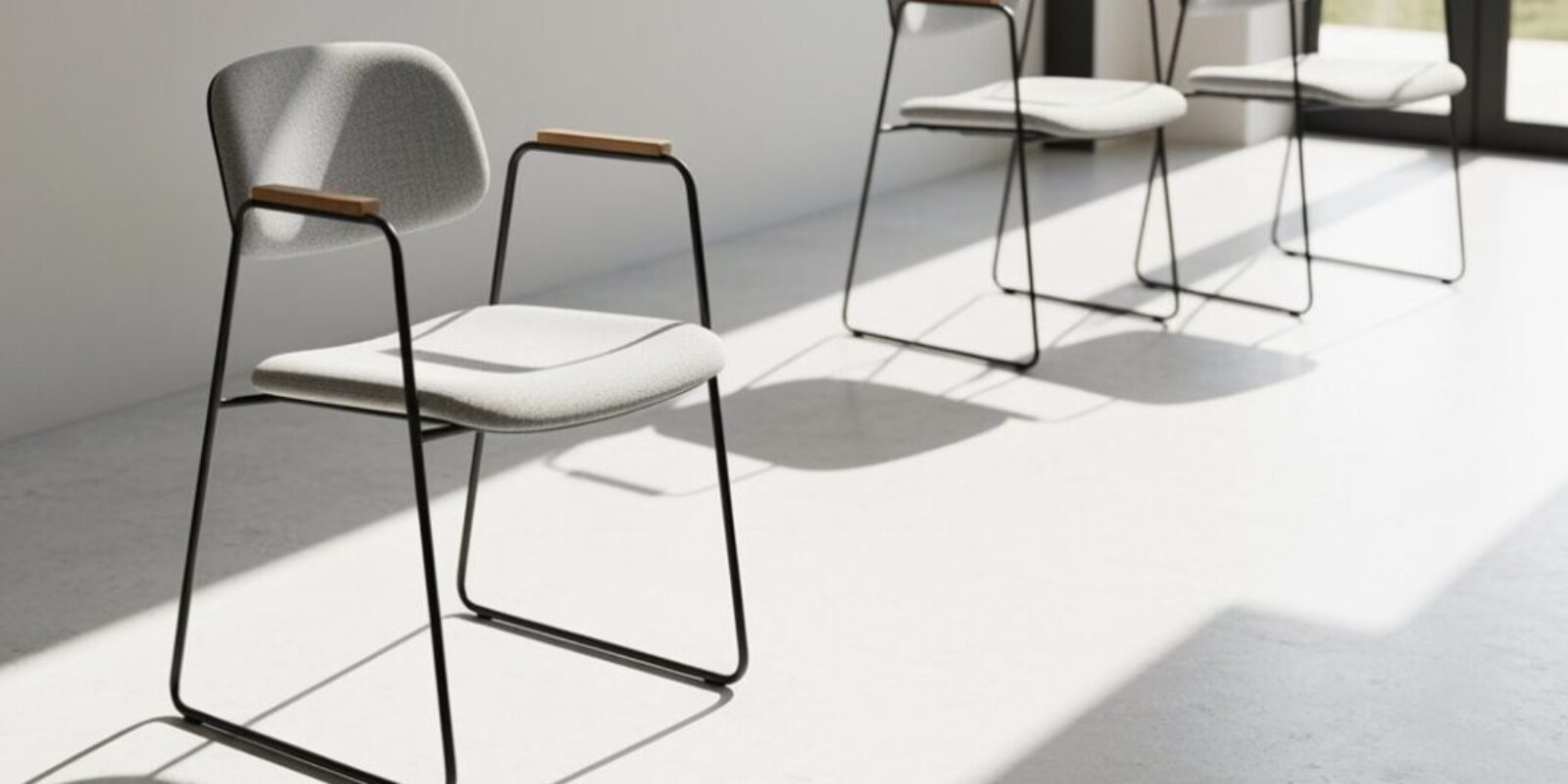 minimalistischer Bürostuhl-Entwurf