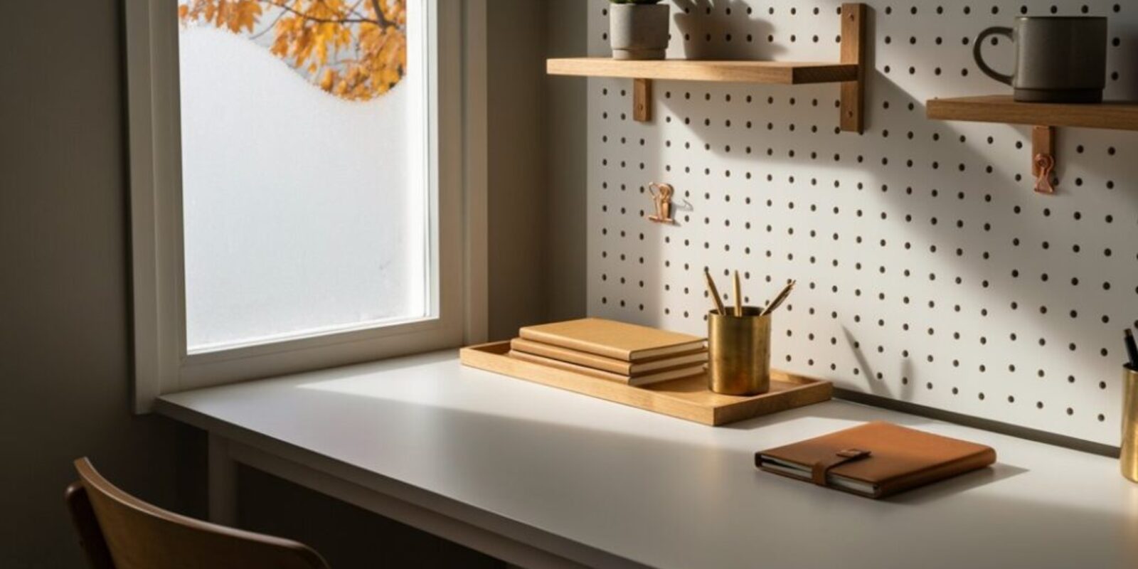 minimalistische Büro-Produktivitätssysteme