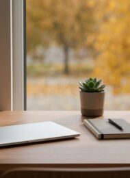minimalistische Organisation für Fokus