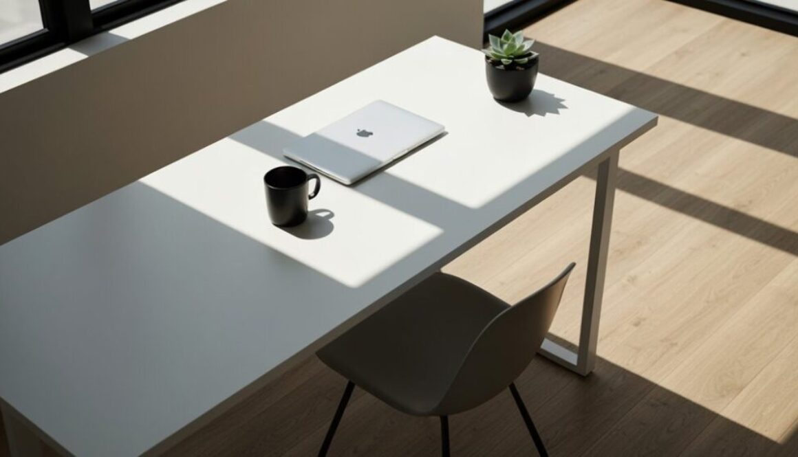 minimalistischer Arbeitsplatz-Designtrend