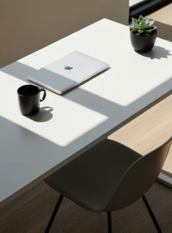 minimalistischer Arbeitsplatz-Designtrend