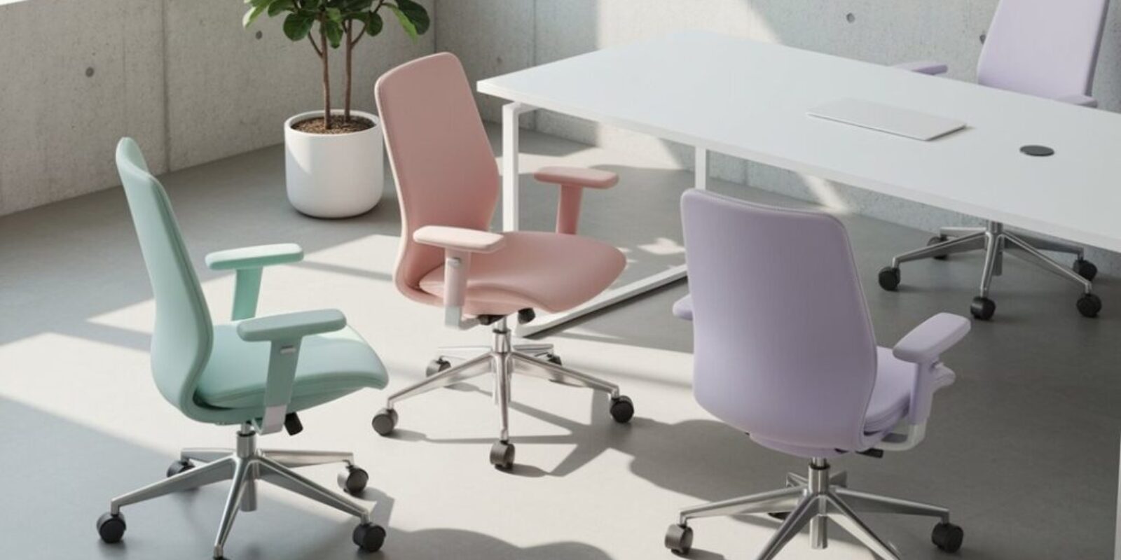 Pastellfarben in Büros