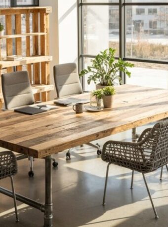 recycelte Möbel für modernes Büro