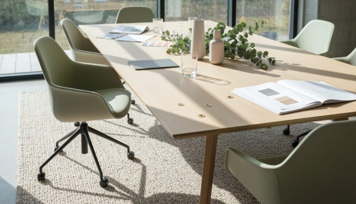 frühling-inspirierte Konferenztischdesigns