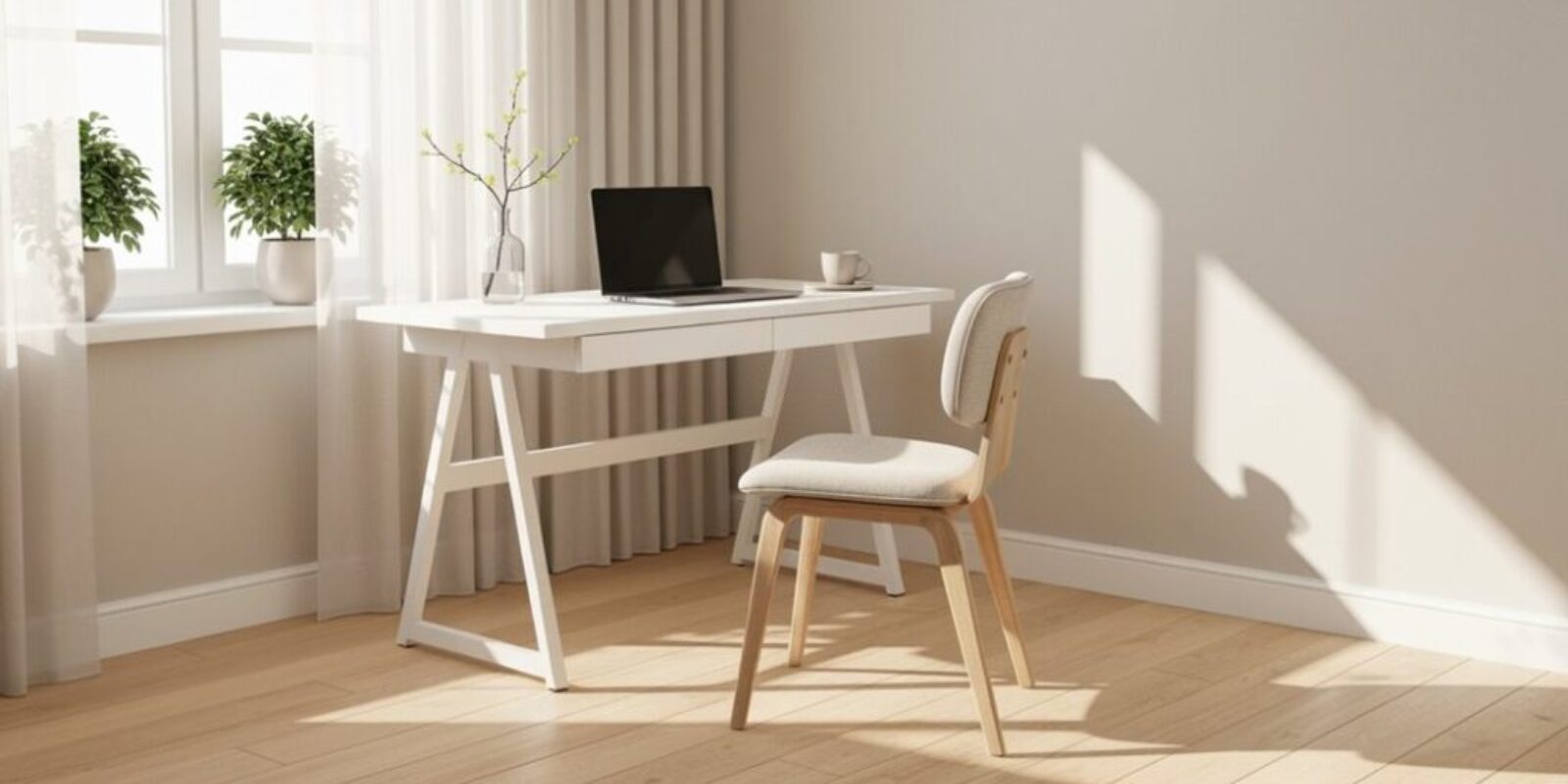 Frühling Büroeinrichtung Minimalismus