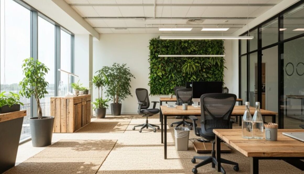 nachhaltiges Bürodesign Betonung