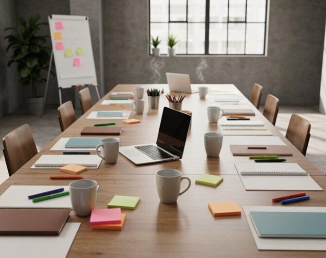 Tische für kreative Workshops