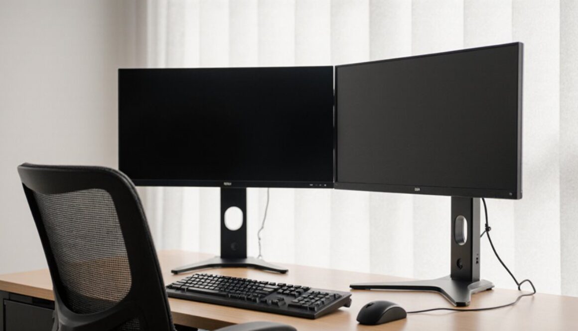 ergonomisches Dual-Monitor-Setup