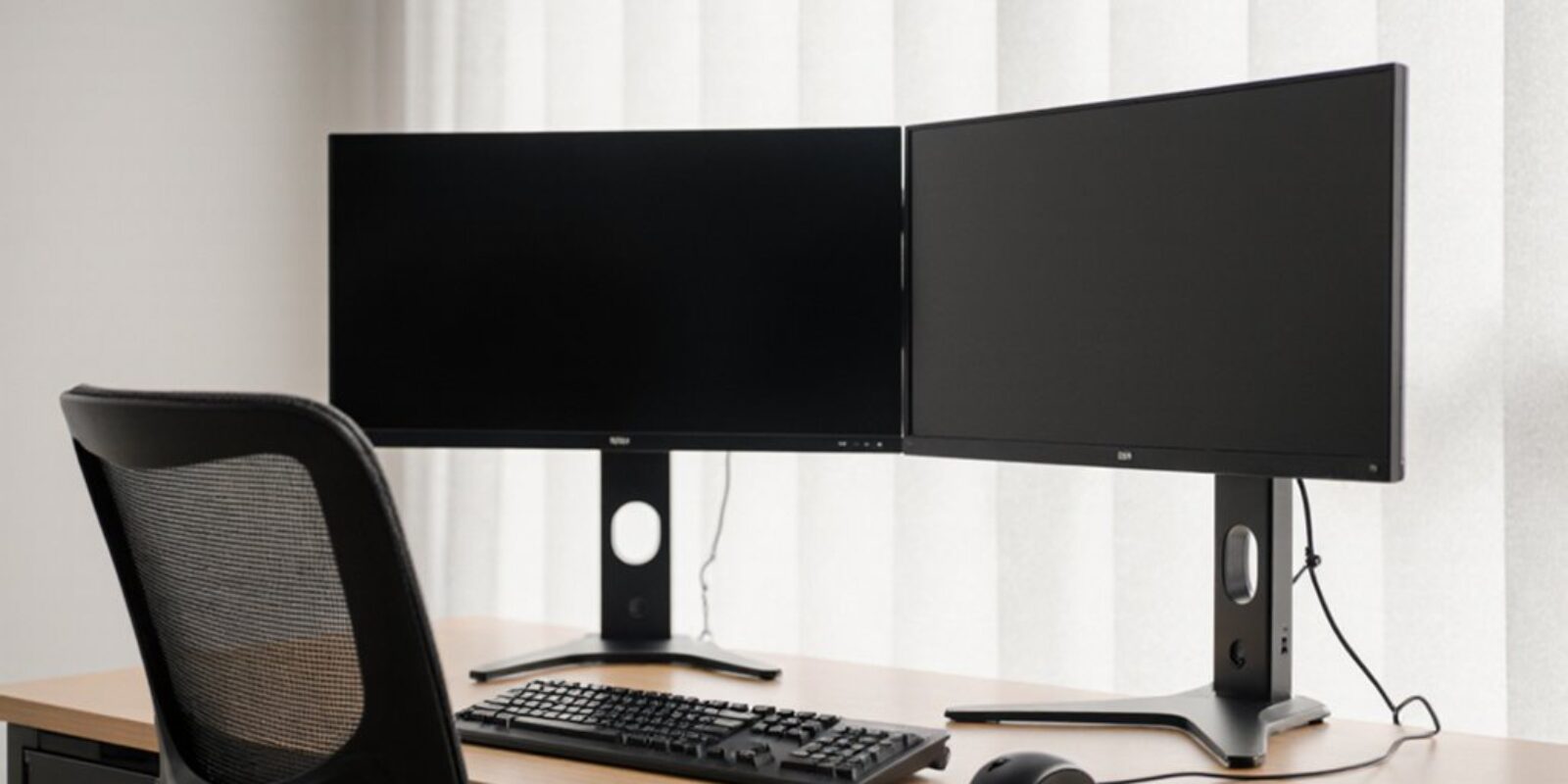 ergonomisches Dual-Monitor-Setup
