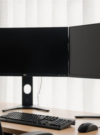 ergonomisches Dual-Monitor-Setup