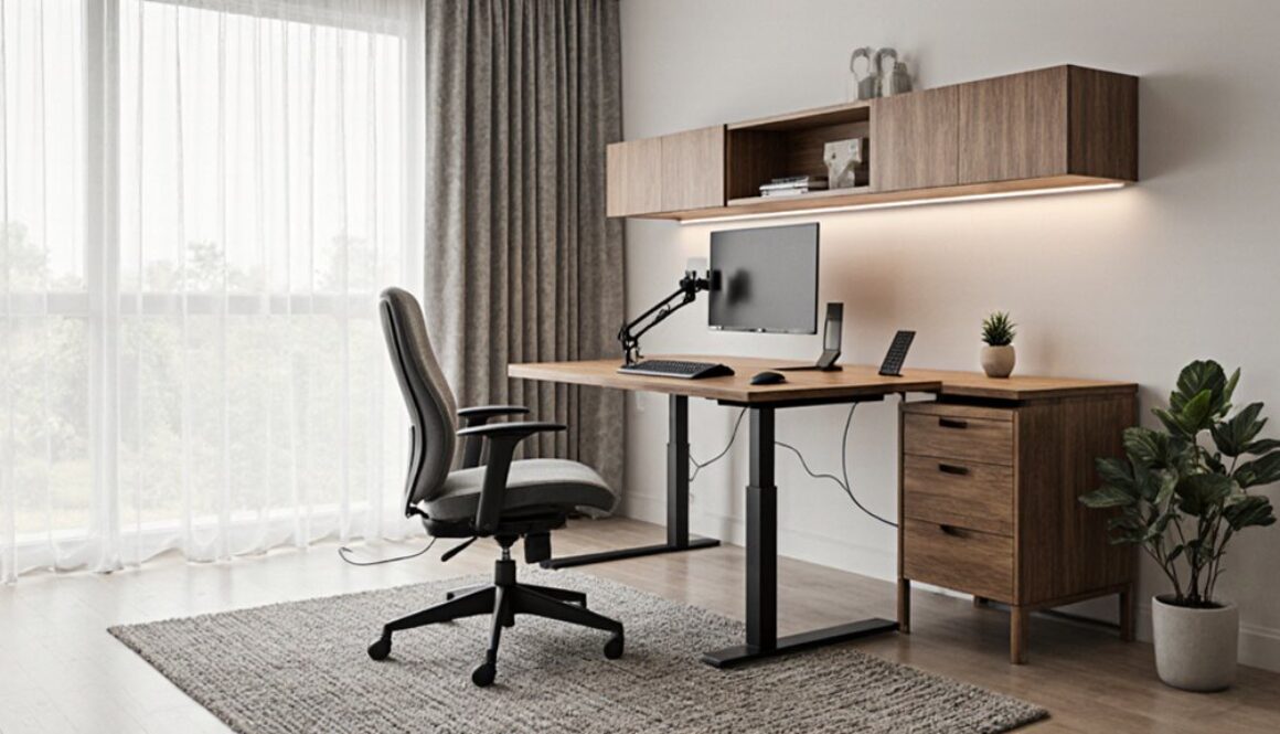 ergonomische Homeoffice-Einrichtung