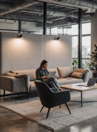Büro-Loungebereiche effektiv genutzt