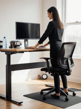 Gleichgewicht zwischen Sitzen und Stehen am Arbeitsplatz