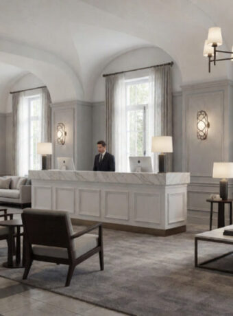Hotelfoyer einrichten